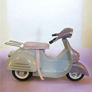 Charming Lilac & Gray Ride-In Style Motorbike Fits American Girl Doll